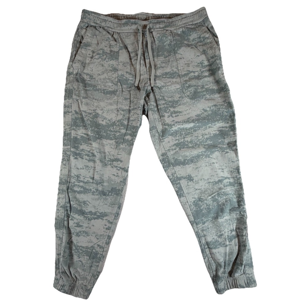 Athleta Farallon Jogger Pant Women's Size XL Green Camo Drawstring